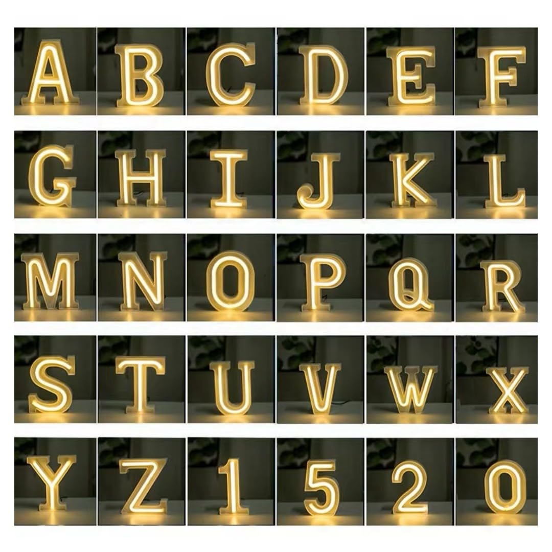 Amazon.co.jp: LED 文字 マーキーライト 英語 イルミネーション 数字